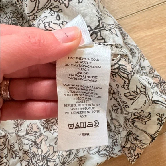 Free People Bonita Smocked Floral Cream Dress - Picture 7 of 9